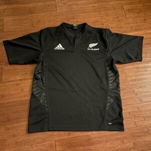 Adidas Climacool 2010/2011 New Zealand All Blacks Rugby Union Jersey Shirt - XXL